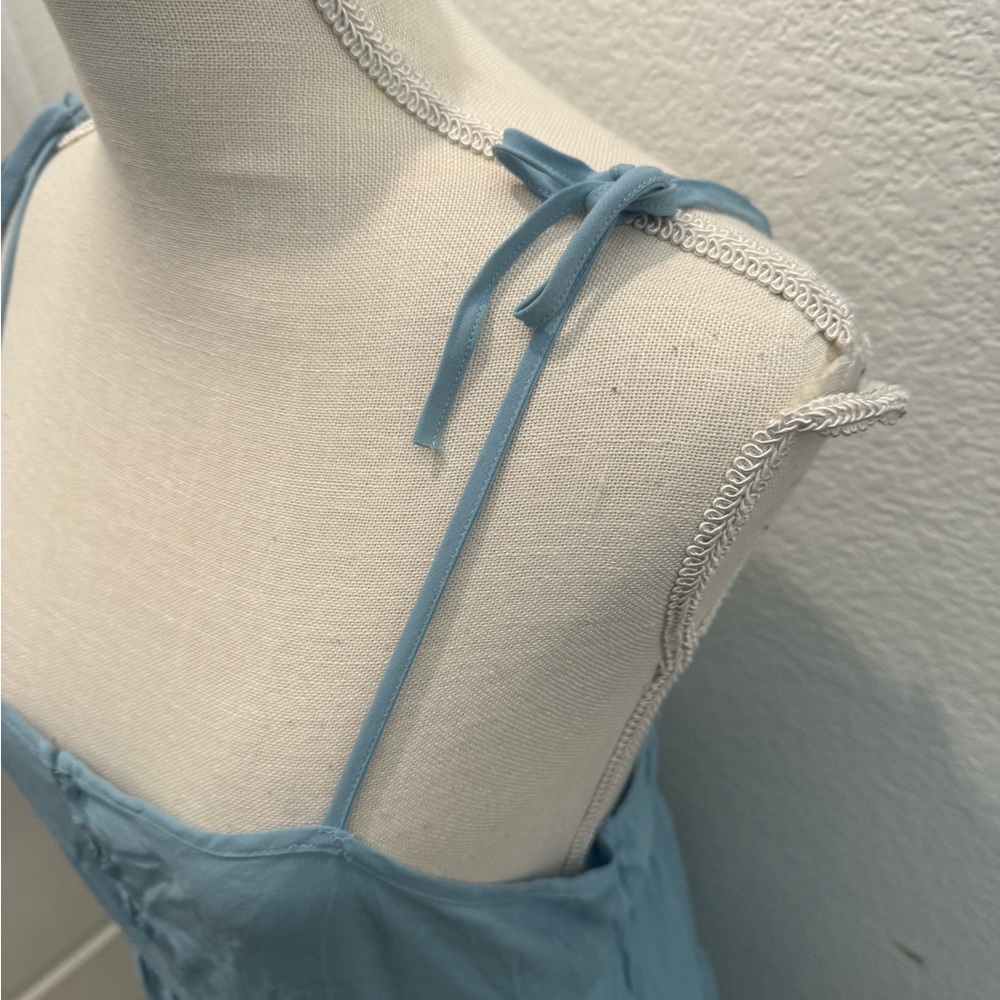 LA hearts blue tiered mini dress - Picture 3 of 8